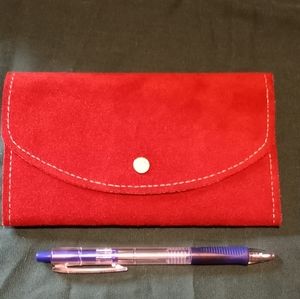 Vintage suede wallet